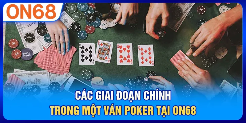 Các giai đoạn chính trong một ván poker tại ON68